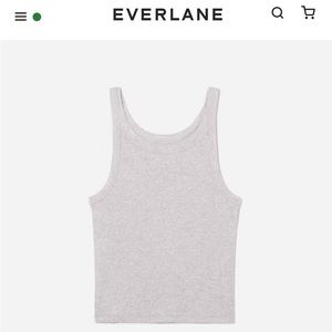Everlane Pima cotton micro rib short tank